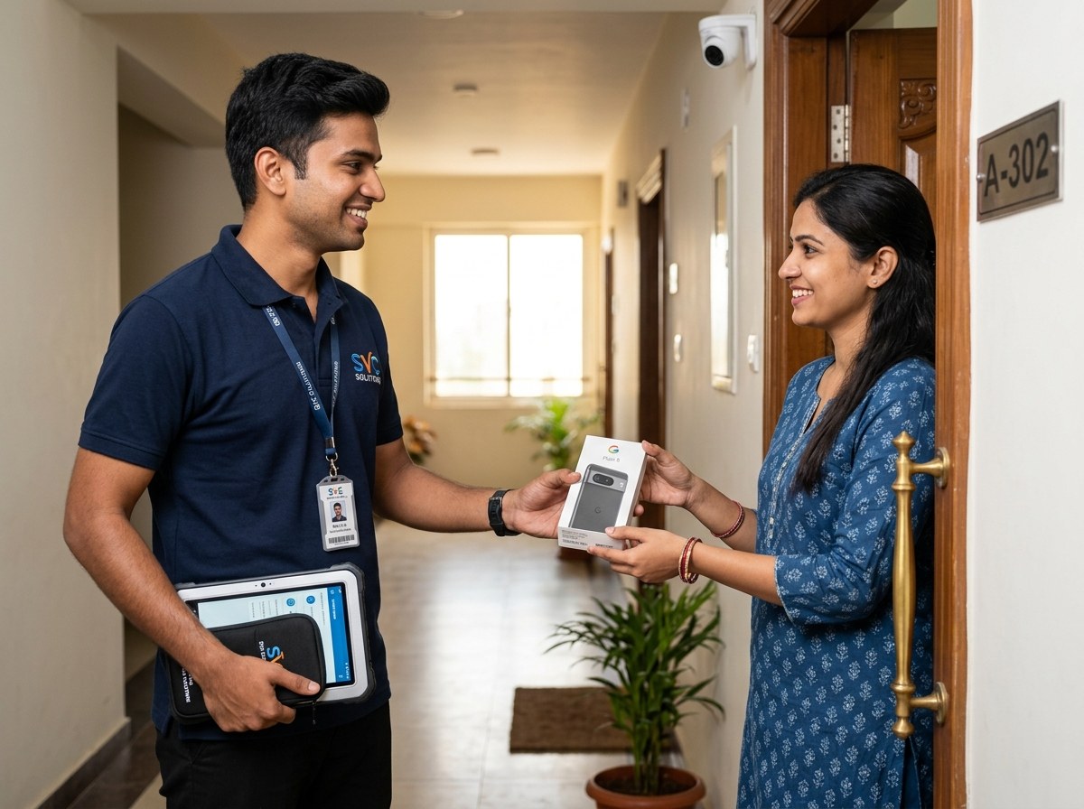 Doorstep pickup executive collecting device
